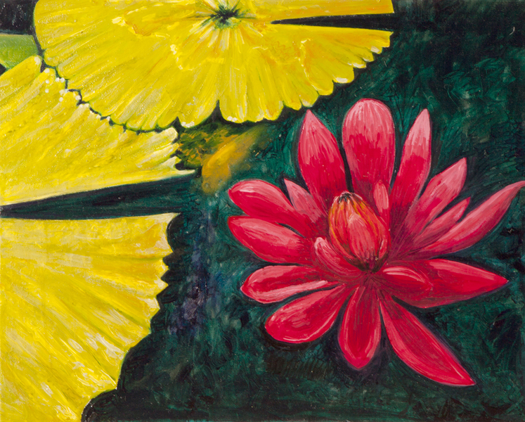 Lily Pads X, 2011</>Oil on canvas</>20"h x 30"w