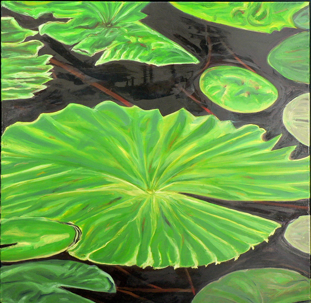 Lily Pads I, 2011, </>Oil on canvas, </>20"h x 30"w
