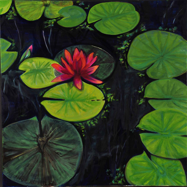 Lily Pads III, 2011, </> oil on canvas</>30"h x 30"w