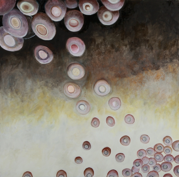 Circles of Revelation, 2010, </>Oil on canvas, </>36"h x 36"w
